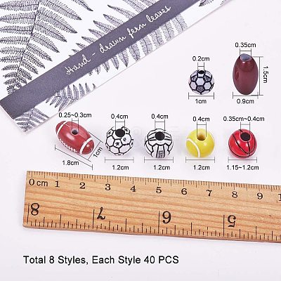 Craft Style Acrylic Beads MACR-PH0001-12-1