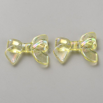 UV Plating Iridescent Transparent AB Color Plated Acrylic Beads LS-TACR-WH0029-01C-1