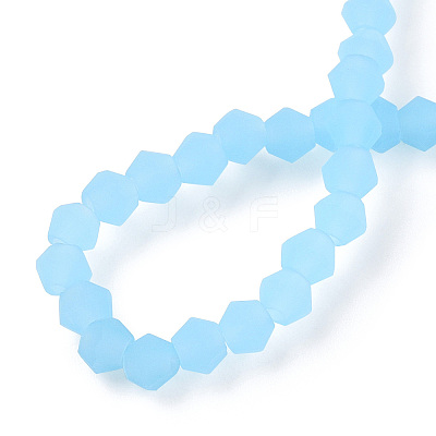 Imitation Jade Frosted Glass Bead Strands EGLA-A039-J2mm-MD03-1