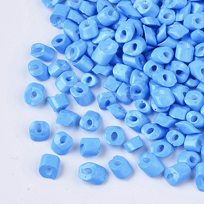 6/0 Baking Paint Glass Seed Beads SEED-S034-A06-1