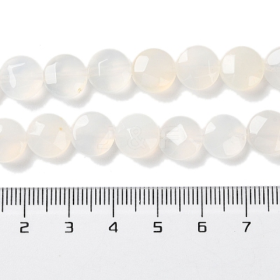 Natural White Agate Beads Strands G-K357-B16-01-1