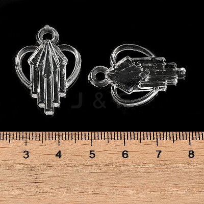 Valentine's Day Transparent Acrylic Pendants TACR-G048-03B-1