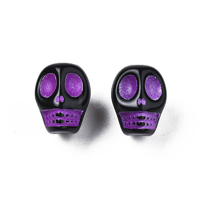 Opaque Black Acrylic Beads MACR-N012-15-1