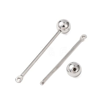 304 Stainless Steel Threaded Ball Eyepin STAS-G385-01P-02-1