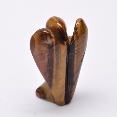Angel Nautral Tiger Eye Home Display Decorations DJEW-L009A-09-1