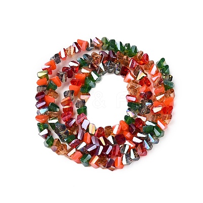 Electroplate Glass Beads Strands GLAA-T023-A17-01-1