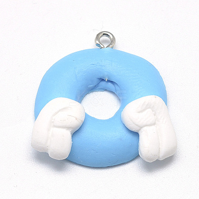 Handmade Polymer Clay Pendants X-CLAY-Q240-021C-1