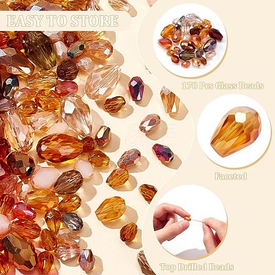 178Pcs Glass Beads GLAA-NB0001-69C-1