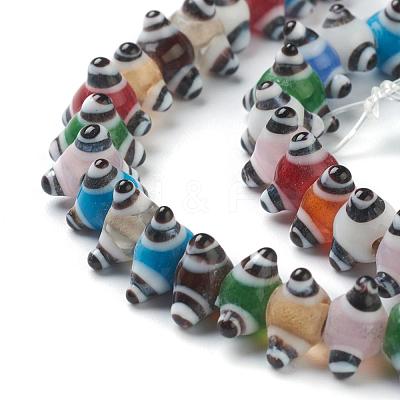 Handmade Bumpy Lampwork Beads LAMP-G142-07A-1