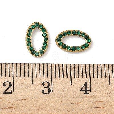 304 Stainless Steel Rhinestone Cabochons STAS-A057-04G-C02-1