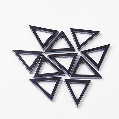Valentines Day Gift Ideas for Boyfriend Non-Magnetic Synthetic Hematite Triangle Pendants X-IMP001-1