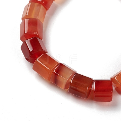 Natural Red Agate Beads Strands G-C026-B03-1