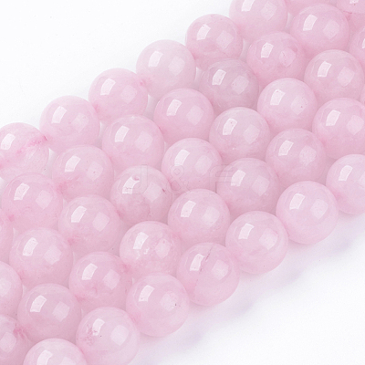 Natural White Jade Bead Strands X-G-R165-10mm-22-1