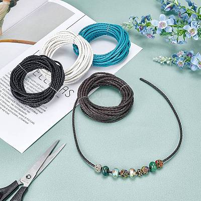 Braided Cowhide Cord WL-WH0003-01A-1
