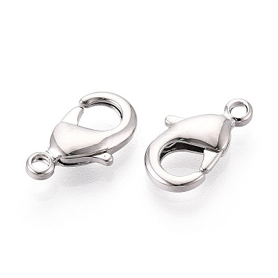 Brass Lobster Claw Clasps KK-YW0004-01C-P-1