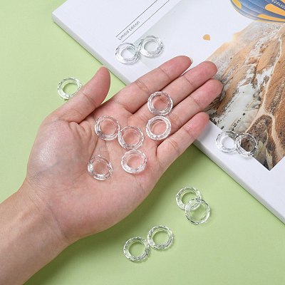 Transparent Acrylic Beads PL671Y-1-1