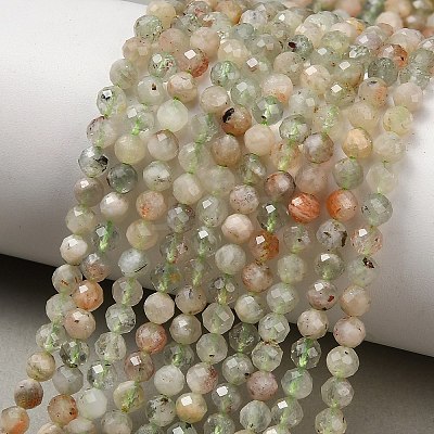 Natural Arusha Sunstone Beads Strands G-F838-A02-4mm-1