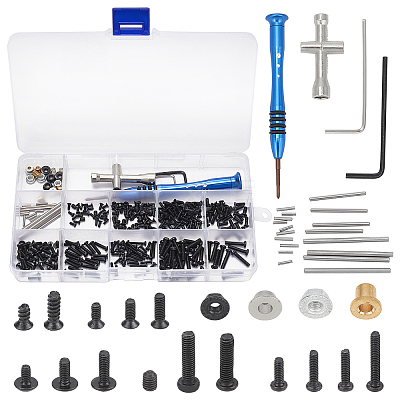 Iron with Alloy Rc Screws Bolt Nuts Set M2 M2.5 M3 Screws Fastener Kit TOOL-WH0130-69-1