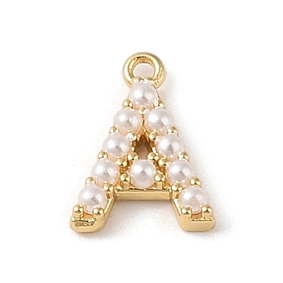 Plastic Imitation Pearl Pendants KK-P230-17G-A-1