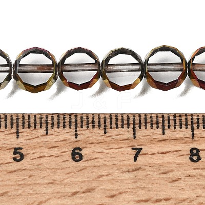 Electroplated Transparent Glass Beads Strands GL-CBA98F0-06A-02-1