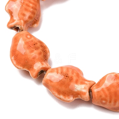 Handmade Porcelain Beads Strands PORC-P030-01A-07-1