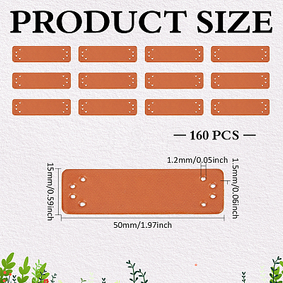 PU Leather Labels DIY-WH0780-32-1