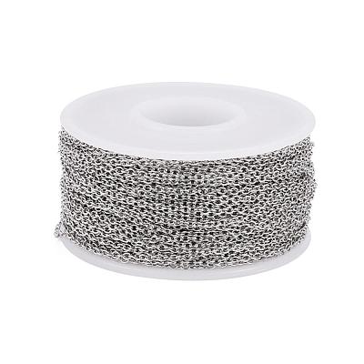 Tarnish Resistant 304 Stainless Steel Cable Chains CHS-H009-04P-1