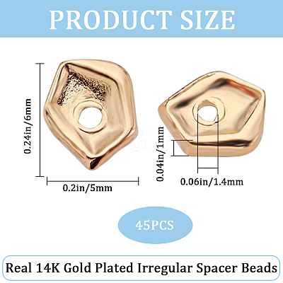 45Pcs Brass Charms KK-CN0002-78-1