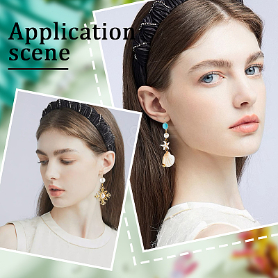 20Pcs 2 Styles Brass Earring Hooks KK-BBC0011-29-1