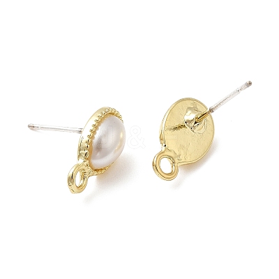 Alloy Stud Earring Findings FIND-I033-06G-1
