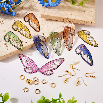 DIY Butterfly Wing Earring Making Kit DIY-TA0005-17-1