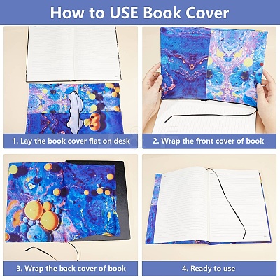 Polyester Book Covers OFST-WH0009-161-1