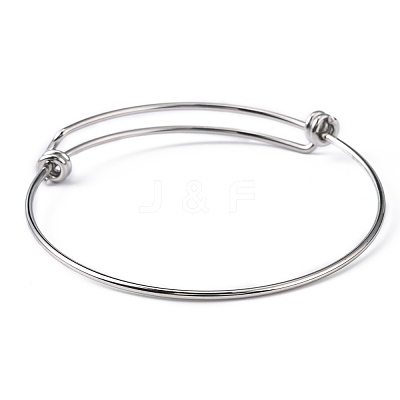 Tarnish Resistant Adjustable 316 Surgical Stainless Steel Expandable Bangle Making MAK-M188-07-1