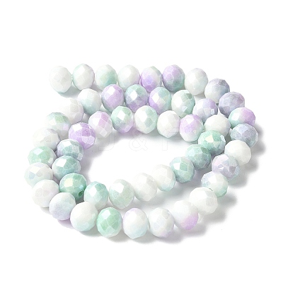 Electroplate Glass Beads Strands LAMP-S068-11C-1