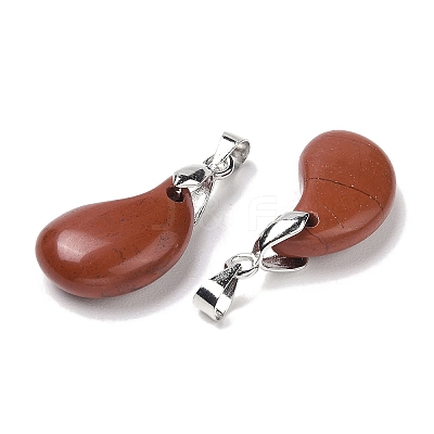 Natural Red Jasper Pendants G-NH0025-14P-02-1
