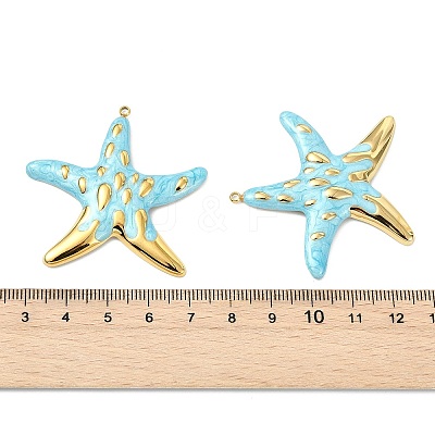 Ocean 304 Stainless Steel Enamel Pendants STAS-T076-08B-03G-1