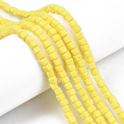 Handmade Polymer Clay Beads Strands X-CLAY-N008-061-07-1