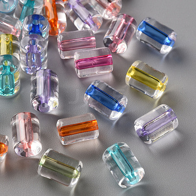 Transparent Acrylic Beads TACR-S154-17A-1