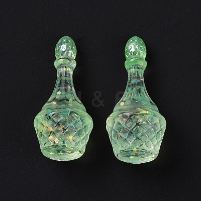 Dummy Bottle Transparent Resin Cabochon RESI-E025-05A-1