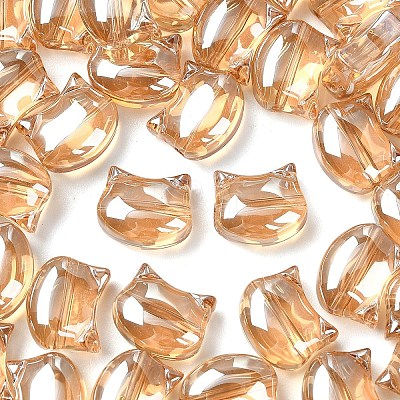 1 Strand Electroplate Glass Beads Strands EGLA-YW0005-34-1