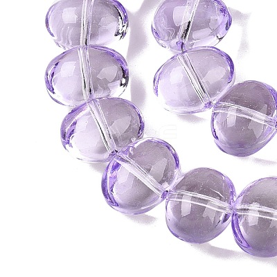 Transparent Electroplate Glass Beads Strands EGLA-N012-06B-1