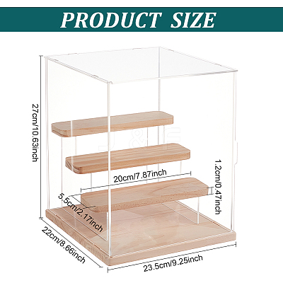 Assembled Acrylic Model Toy Display Box ODIS-WH0029-42-1