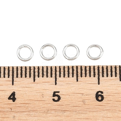 Brass Closed Jump Rings KK-D257-01P-07-1