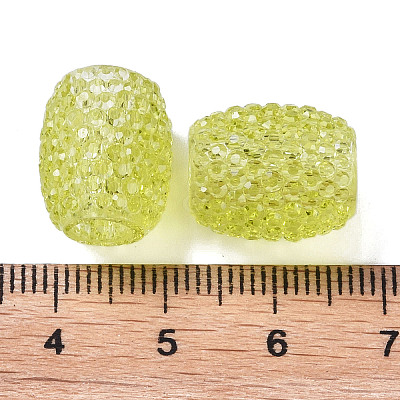 Transparent Resin European Jelly Colored Beads RESI-B025-01A-04-1