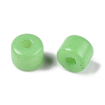 Opaque Baking Paint Glass Seed Beads SEED-T008-02Q-1