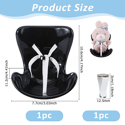 1Set Plastic Chair Display Ornaments DJEW-DC0001-14A-1