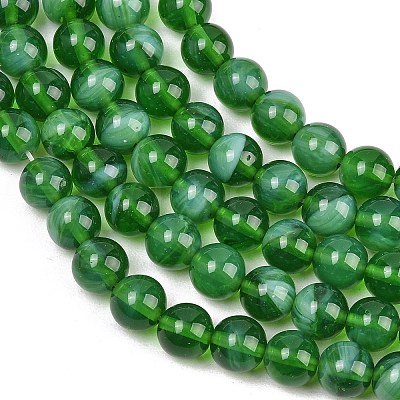Handmade Lampwork Beads Strand LAMP-B056-8mm-16-1