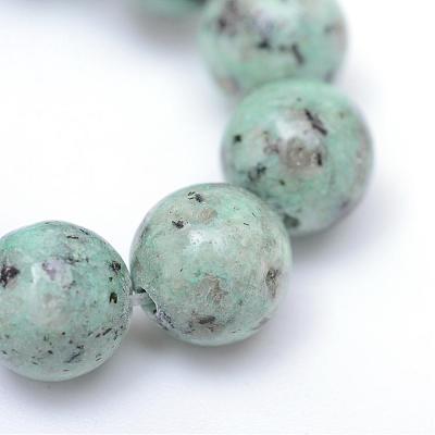 Natural Sesame Jasper/Kiwi Jasper Bead Strands G-R345-10mm-12-1