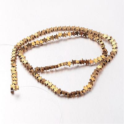 Electroplate Non-magnetic Synthetic Hematite Bead Strands G-F300-24C-1