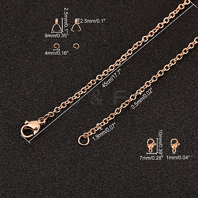 DIY Pendant Necklace Making Kits DIY-UN0001-87RG-1